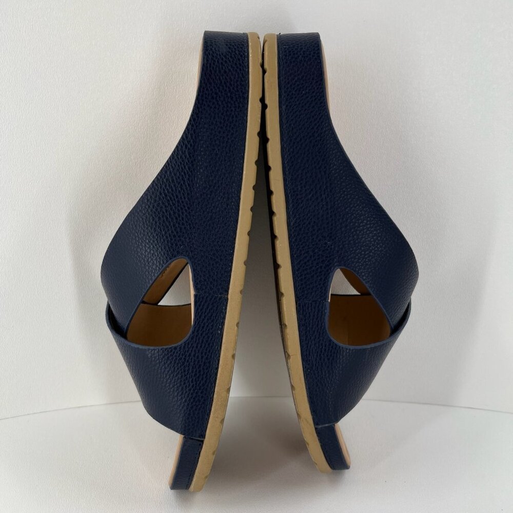 Patrizia by Spring Step Rutha Slide Sandals Women 10 Criss Cross Vegan Navy Blue - Picture 10 of 13